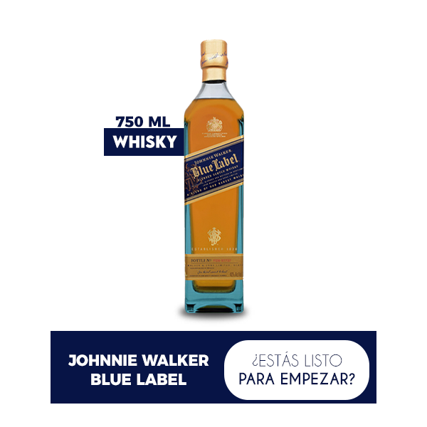 Cacique Añejo 37.5° + Whisky Johnnie Blue Label 40°