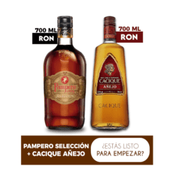 Cacique Añejo 37.5° + Whisky Johnnie Blue Label 40°